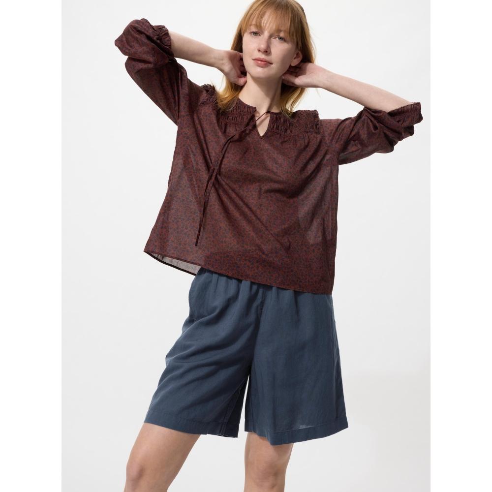 Uniqlo Японские шорты из смеси льна Easy