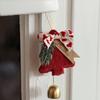 2 шт. Рождественские подвесные украшения Плюшевый колокольчик на елку С Рождеством Христовым Подвесные рождественские украшения для елки