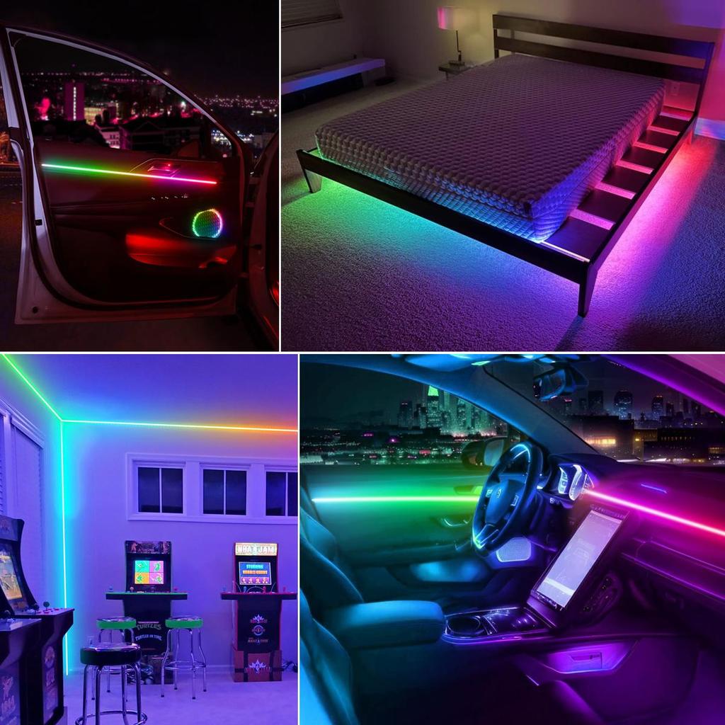 5mm WS2812B LED Strip 60/160 Leds/M DC5V Smart Individually Addressable RGBIC Neon Sign Tape Dreamcolor Fairy Ambinet Lighting