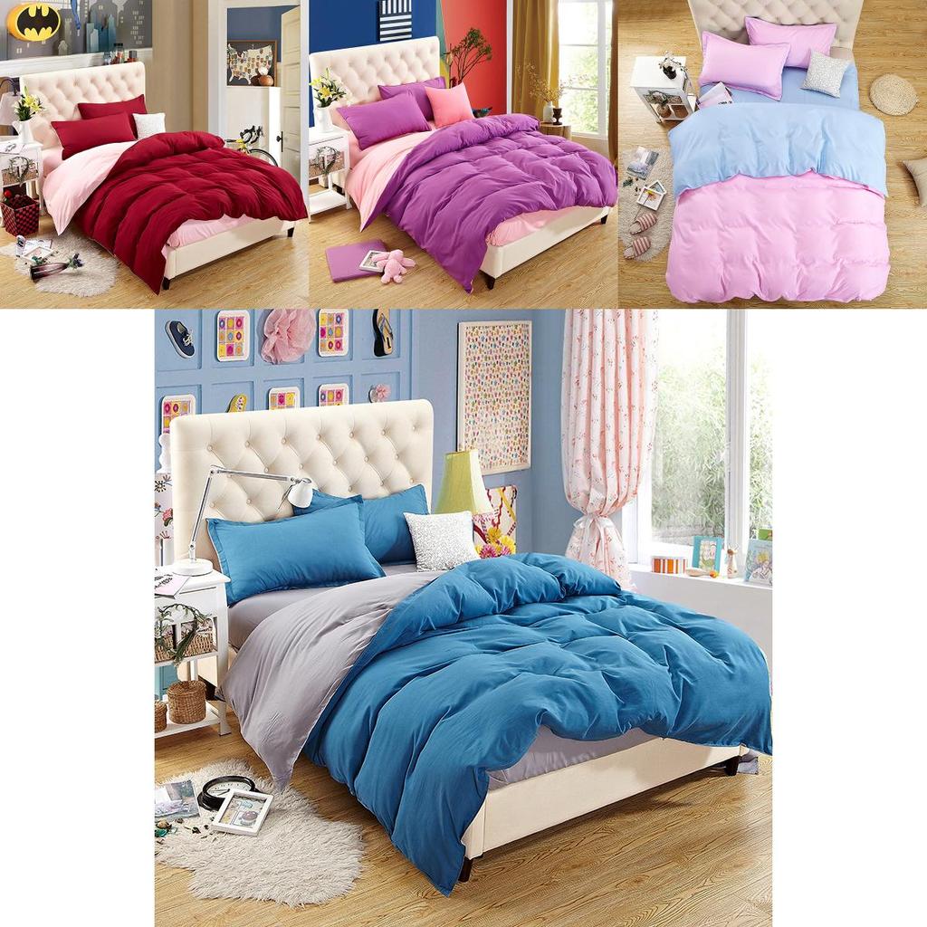 Роскошный однотонный пододеяльник, размер твин, квин, кинг, однотонный комплект постельного белья