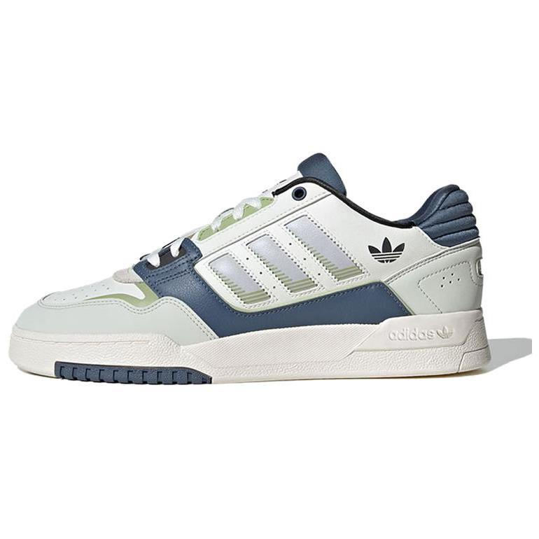 Adidas Originals Drop Step Comfortable Versatile Non-Slip Wear-Resistant Low-Top Skate Shoes Unisex Sneakers White Blue Green JP9976