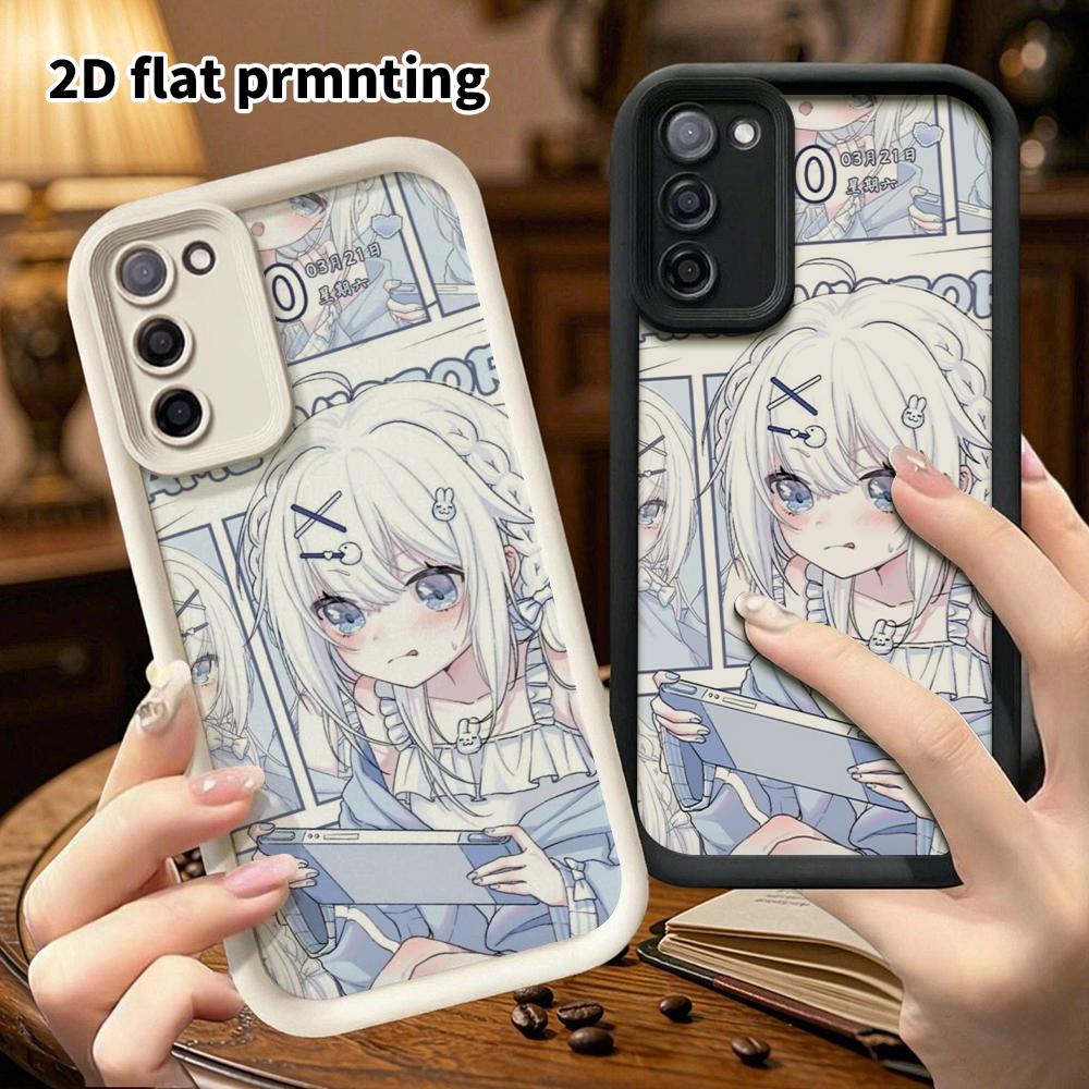 Чехол для телефона: 2D плоский, подходит для Samsung Galaxy A34 A35 M05 M06 S20 S22 S21 FE Plus 5G защитный чехол, свежий милый стиль для девушки, идеальный Рождественский и