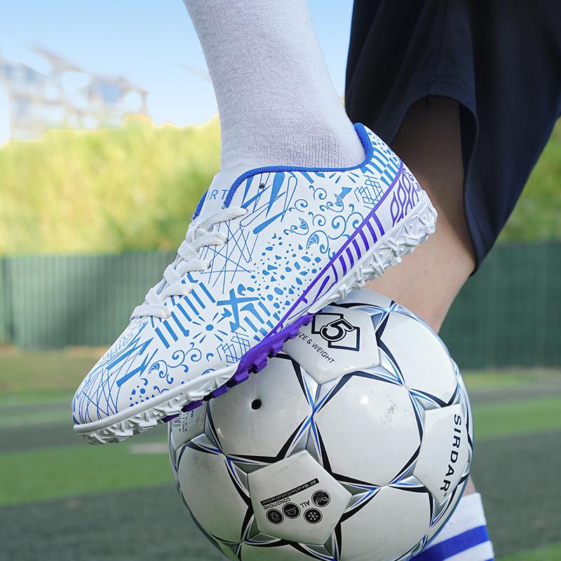 Новые мужские уличные футбольные бутсы женские футбольные бутсы мужские кроссовки обувь школьные кроссовки для мальчиков кроссовки с длинными шипами