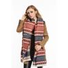 Scarf, Korean Version of Autumn and Winter Warmth, Ethnic Style Jacquard Fringed Women's Style Shawl, Dual-purpose