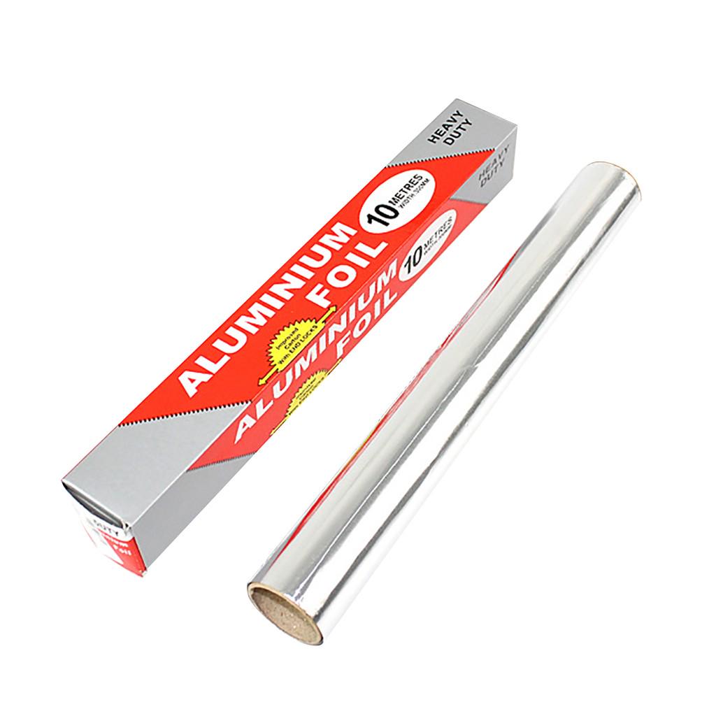 30CM x10M Aluminium Foil Kitchen Catering Tin BBQ Food Baking Wrap Food Tin Foil