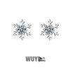 S925 Sterling Silver Snowflake Stud Earrings: Korean Style Christmas Diamond Flower Earrings - Creative Jewelry Gift for Women