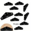 10pcs 90 Degree Right Angle Flat Corner Brace Type Shelf Bracket Heavy Duty Stainless Steel Shelf Supports Joint Angle Shelves Furniture Cabinet