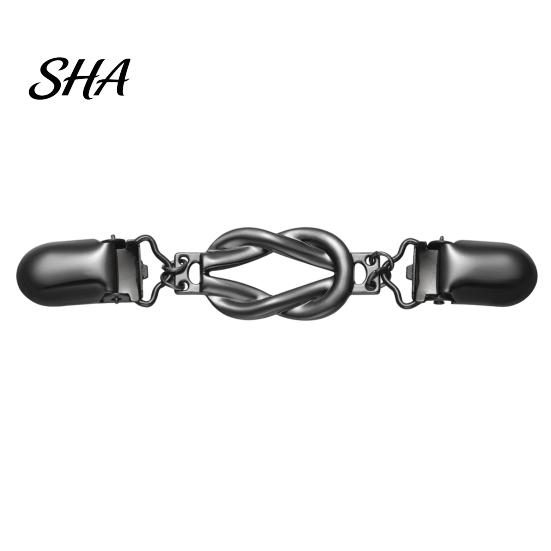 Retro Waist Tightener Knotted Sweater Clip for Women, Cardigan Dress Cincher Metal Clips Clip, Cloak Shawl Pant Clothes Women Outfit Accessories