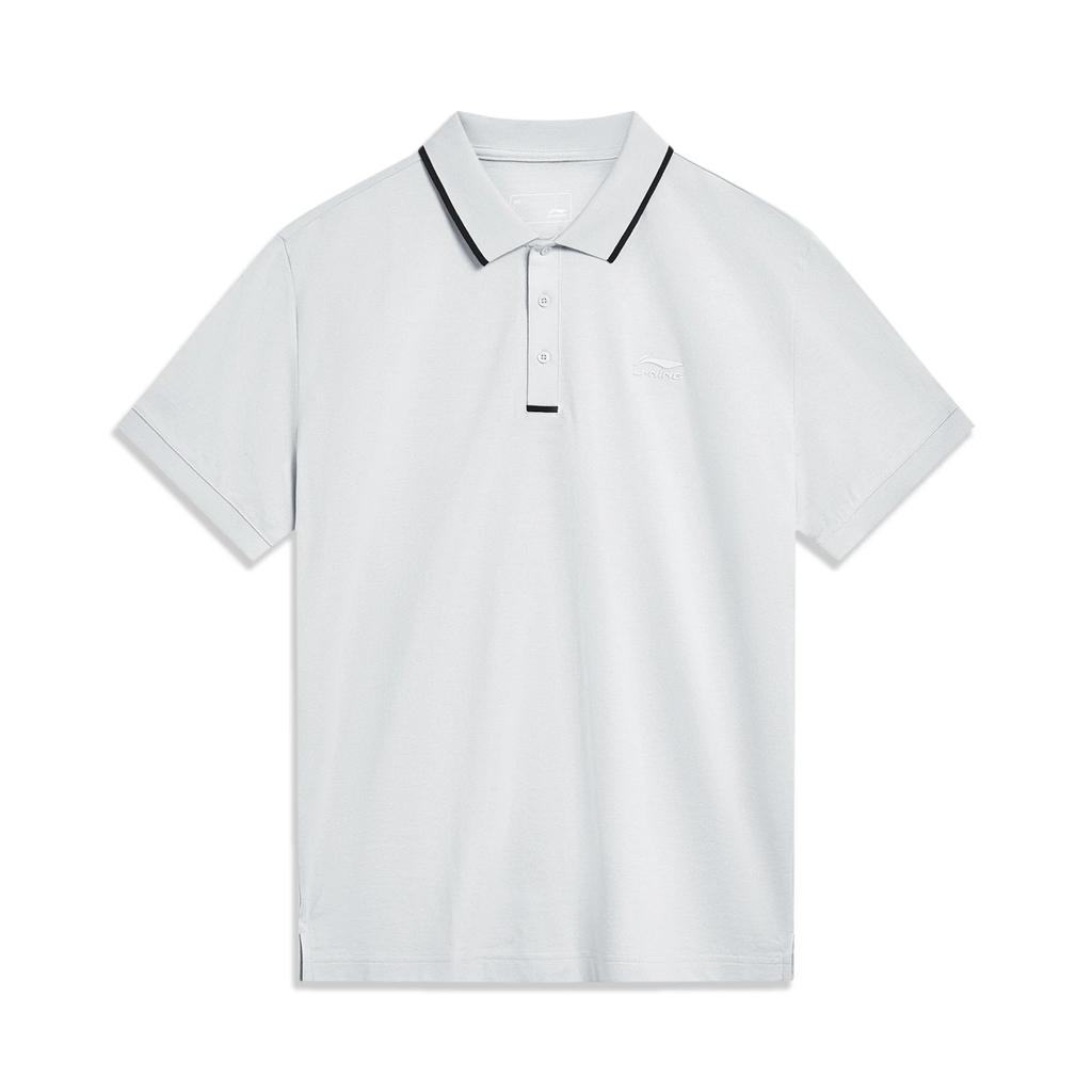 Мужская рубашка-поло Li Ning Color Block Stone-Gray APLT097-3