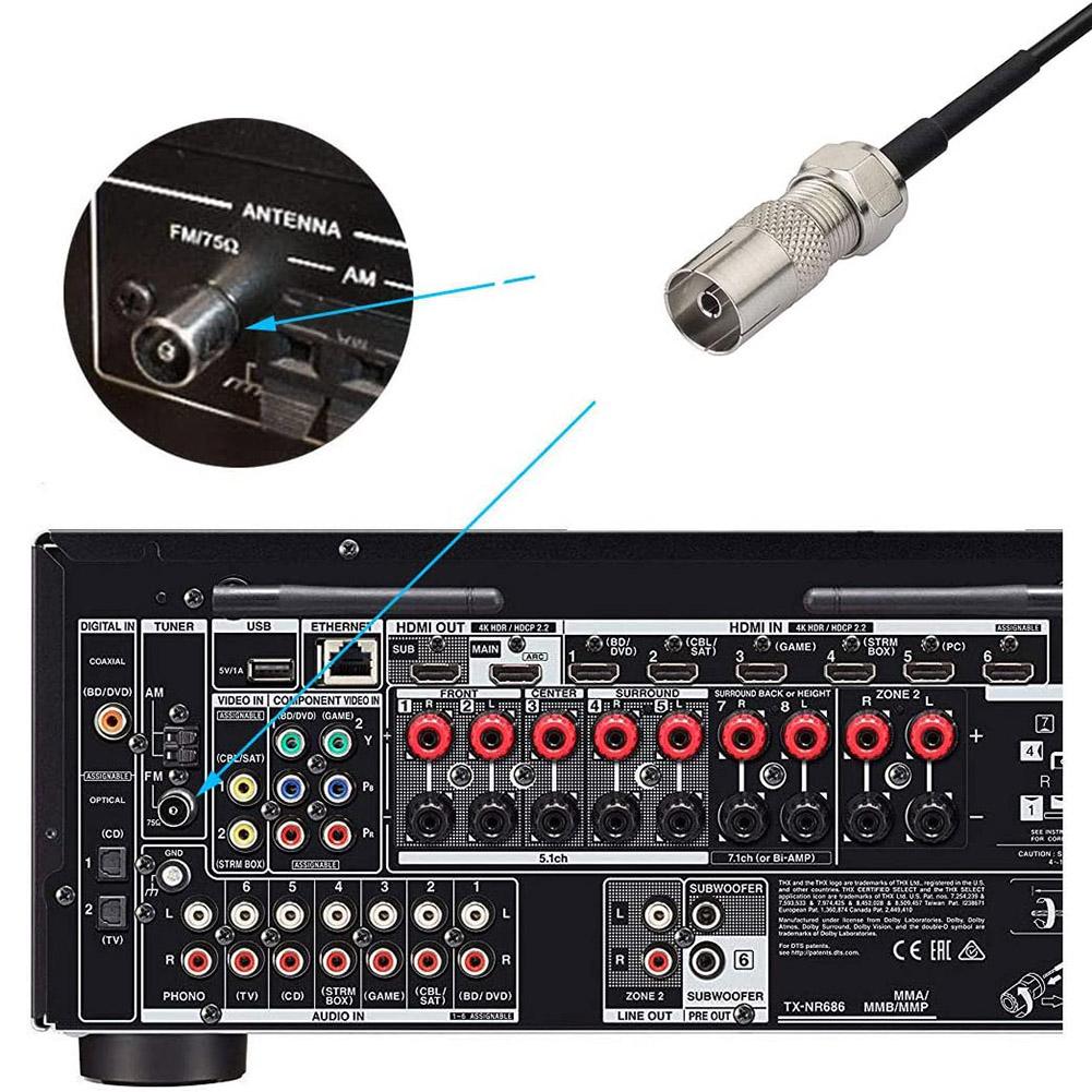 Домашний стереоресивер FM-антенна Домашний стереокинотеатр