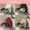 Simple Big Capacity Backpack With Letter Decoration And Stripe Design Daily For