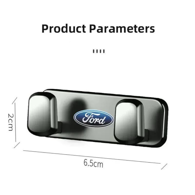 Новая автомобильная наклейка 2026 Ford New 2025 Горячие аксессуары для интерьера автомобиля Крючки для хранения из цинкового сплава Для Ford S MAX Ranger Focus Fiesta Mond