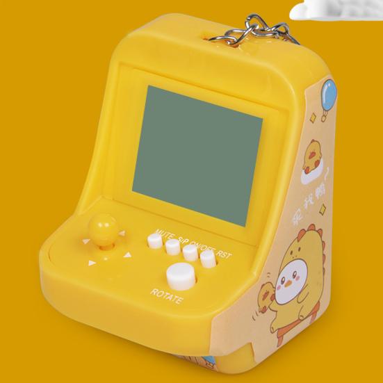 Аркадный игровой автомат 26 классических игровых режимов Поддержка музыки с брелоком Развлечения Мини игра из строительных блоков Ретро игровая консоль для детей