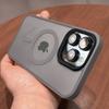 Роскошный матовый полупрозрачный противоударный чехол для iPhone 15 14 Plus 13 12 11 Pro Max с магнитной беспроводной зарядкой и защитой объектива