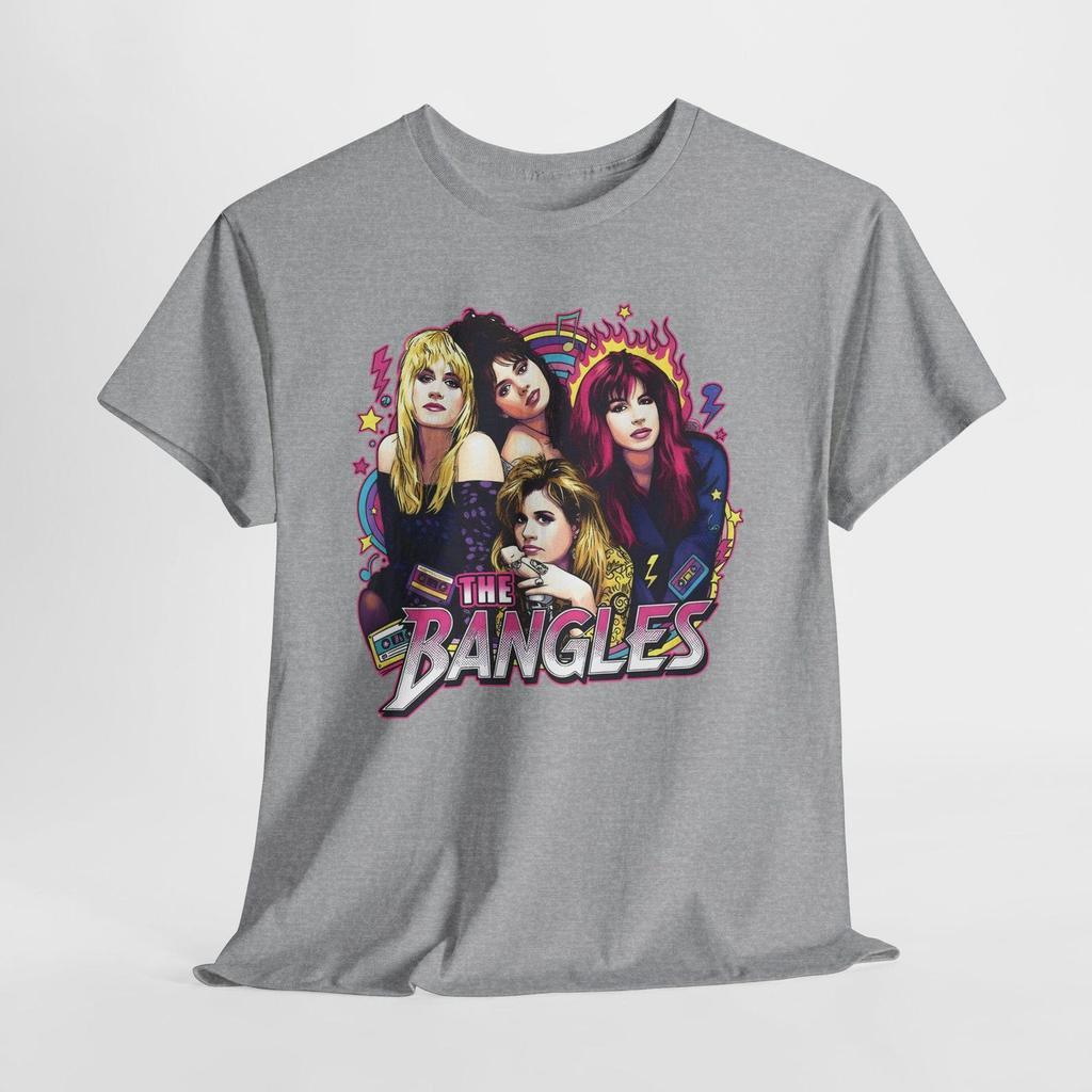 Ретро Футболка с Графикой Группы - Винтажная Рок-Рубашка 'The Bangles'