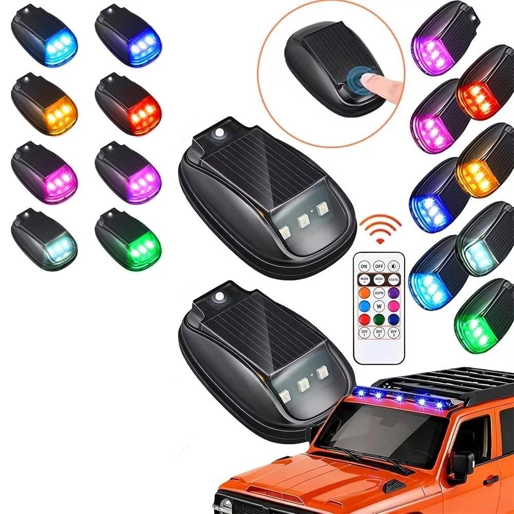 Waterproof Solar LED Flash Light Wireless Roof LED Navigation Light Pickup Truck