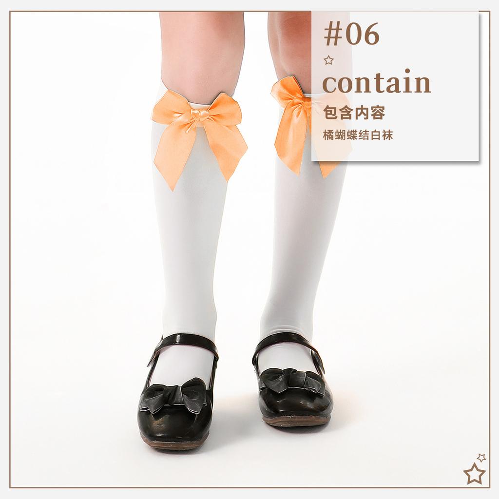 Children's Lolita tube socks Girls bow knee socks White stockings Western dress Accessories