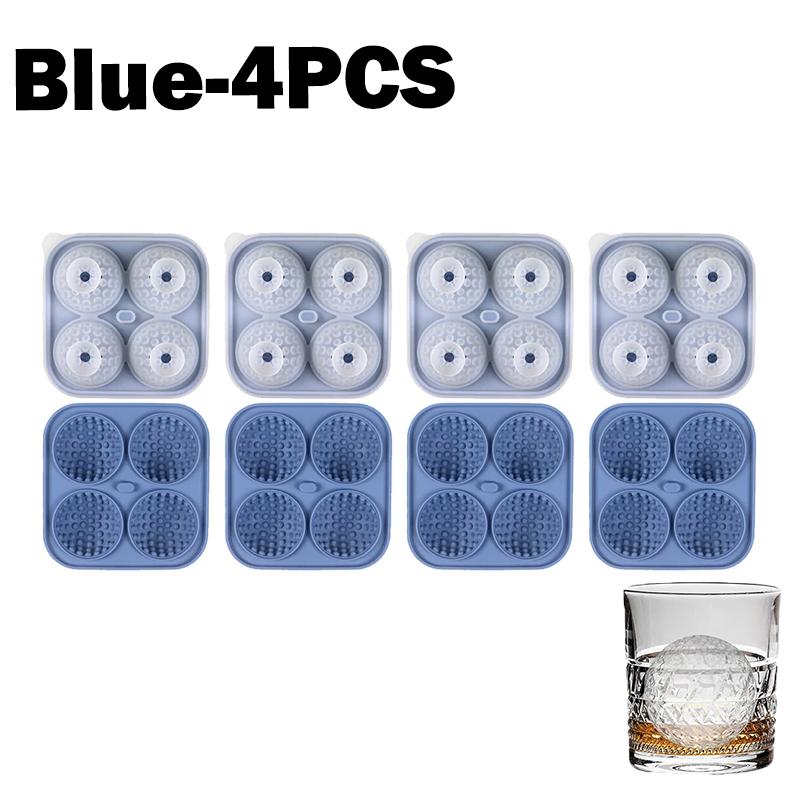 Big Golf Ice Ball Maker Large Silicone Ice Cube Tray With Lid Ice Mold For Whiskey Bourbon Cocktails Drinks Home Bar Accessories