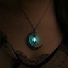 Moon Glowing Necklace Women Versatile Personality Necklace Fashion Necklace Luminous Necklace