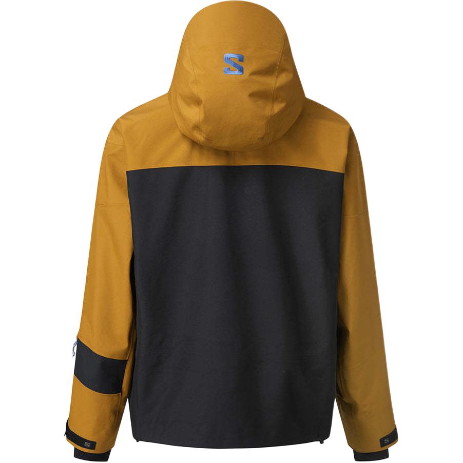 SALOMON Color Block Zip Up Hooded Long Sleeve Jacket Unisex Jacket Yellow LC2558600