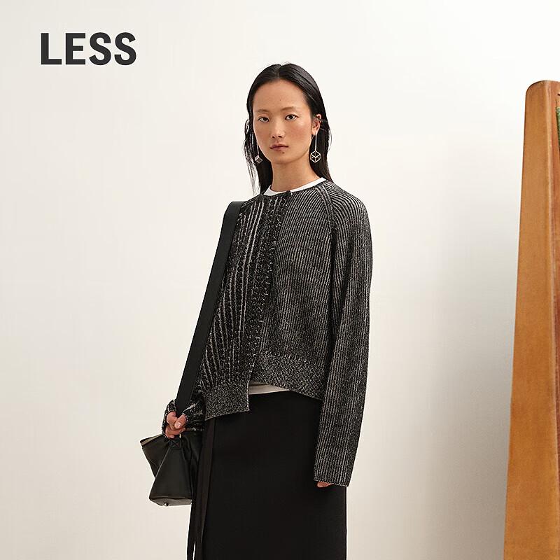 LESS 2025 Winter Cashmere Wool Blend Cardigan