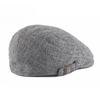 Vintage Cotton Linen Beret Hat Men Women British Retro Flat Cap Breathable Summer Duckbill Cap Simple Newsboy Hat Unisex