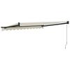 Retractable Cream Awning 3x2.5 m Fabric and Aluminum