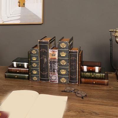 2 шт. Поддельные книжные украшения, держатели для книг, стопоры, держатели для полок, торцы для домашней спальни