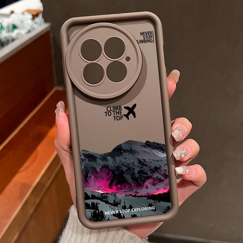 Чехол для телефона для OnePlus 15 13 12 с рисунком самолета и снежной горы, противоударный бампер, мягкая обложка, Fundas для OnePlus 13R 12R 11R