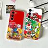 Мультяшный чехол для телефона S-Super M-MarioS Bros для SamsungA10,12,20,21S,30,31,40,50,51,52,70,71 Прозрачная крышка