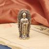 Винтажная Латунь Будда Амитабха Сянъюнь Западная Троица Украшения Поделки Ручные Элементы Кулон Старая Бронза Оптом