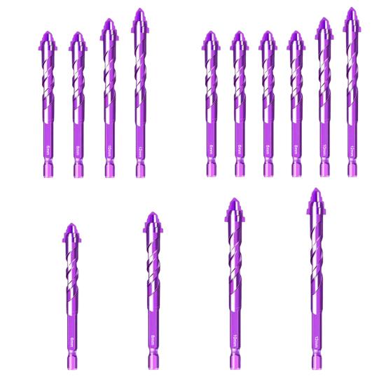 1/4/6 шт. Сверла с четырехгранной пилообразной режущей кромкой Высококачественные Зубчатые эксцентриковые сверла с четырьмя лезвиями Устойчивые к ржавчине Многофункциональные сверла