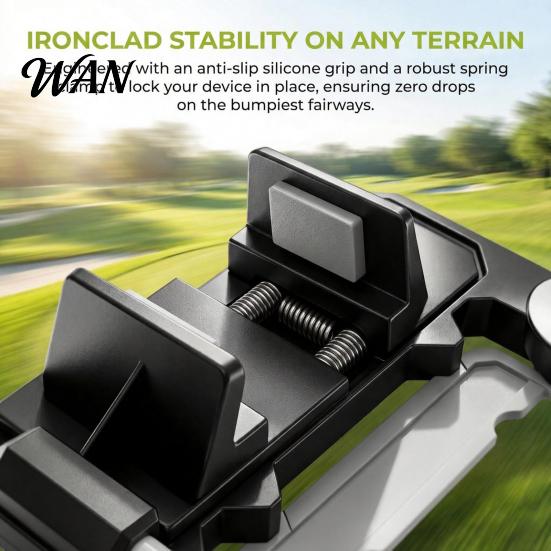Cart Steering Wheel Phone Mount 1/2Pcs Golf Holder, with Pencil Slot, Ball Flip-Up Cell Marker Storage, Universal Mount, Accessories Holder Slot