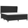 3129039 vidaXL Lit à sommier tapissier avec matelas Noir 160x200 cm