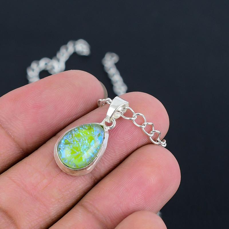 Кулон-медальон из желтого опала, ручной работы, из тонко полированного серебра 925 пробы, с современным дизайном, подарок на свадьбу, для невесты, на День благодарения