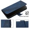For iPhone 14 Drop Proof Case PU Leather Phone Wallet 7-Shape Imprinted Cover