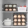 Домашняя кухня Ящик для хранения яиц Холодильник Свежий креативный полупрозрачный ПЭТ-яйцо Многослойный вращающийся ящик-органайзер Стойка