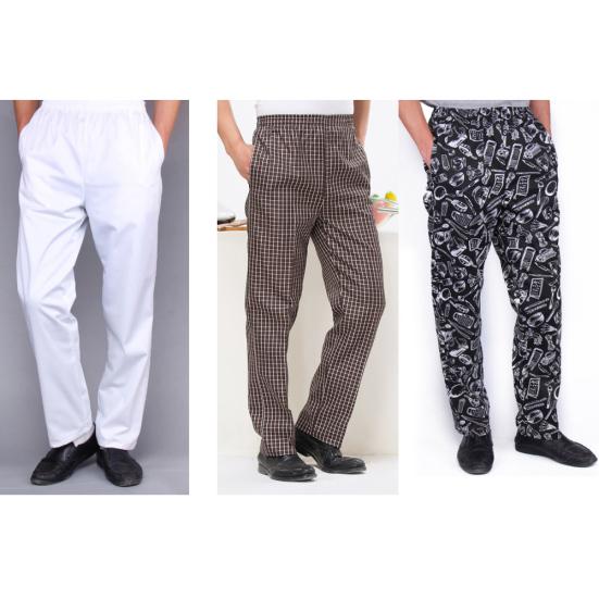 Мужские полосатые клетчатые брюки с принтом чили, длинные брюки для работы в отеле, ресторане, кухне шеф-повара