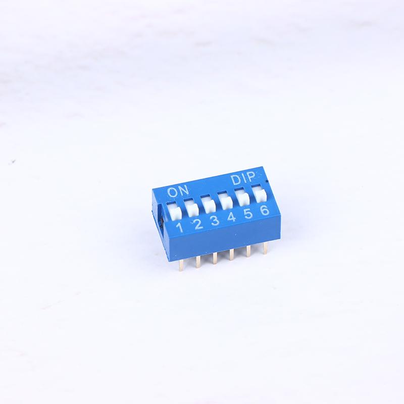 10Pcs Slide Type Switch Module 1 2 3 4 5 6 7 8 10Pin Dip Switch Kit 2.54Mm Toggle Switch Blue Snap Switches
