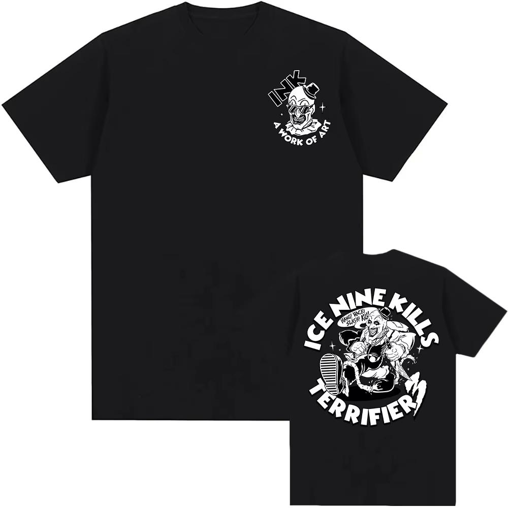 A Work of Art INK T-shirt Grunge Tshirts ShortSleeve O-neck Cotton T Shirt for Male Unisex Streetwear Graphic Tee