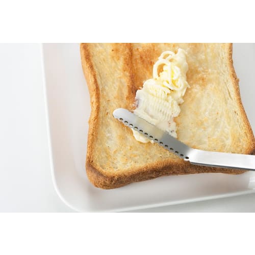 Yoshikawa EA to CO Iitoko Nulu Butter Knife, Removes Burnt Food, Shaves Butter into Thin Pieces, Easy to Spread, 15cm Long, Stainless Steel, Made in J