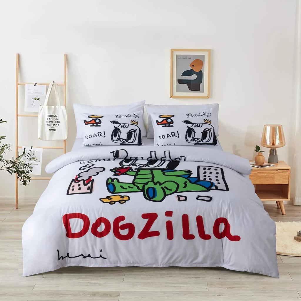 Пододеяльник Tye Dye, желтый, эстетичный, аниме, для мальчиков, комплект постельного белья на молнии, детский спальный гарнитур, мягкий, из полиэстера, чехол