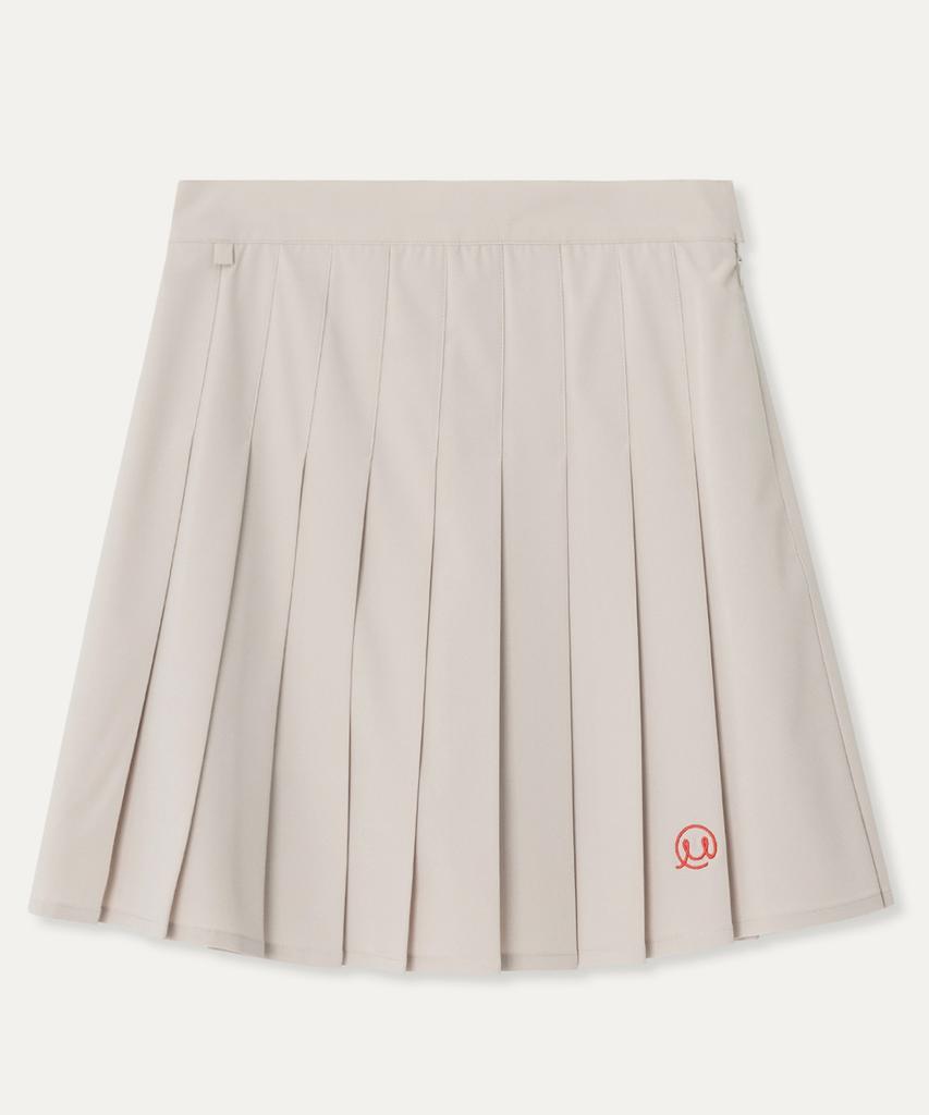 Mayol Pleated Skirt_Beige