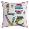 Decorative Pillowcase 43x43 with Velvet Piping VELVET Artistic LOVE