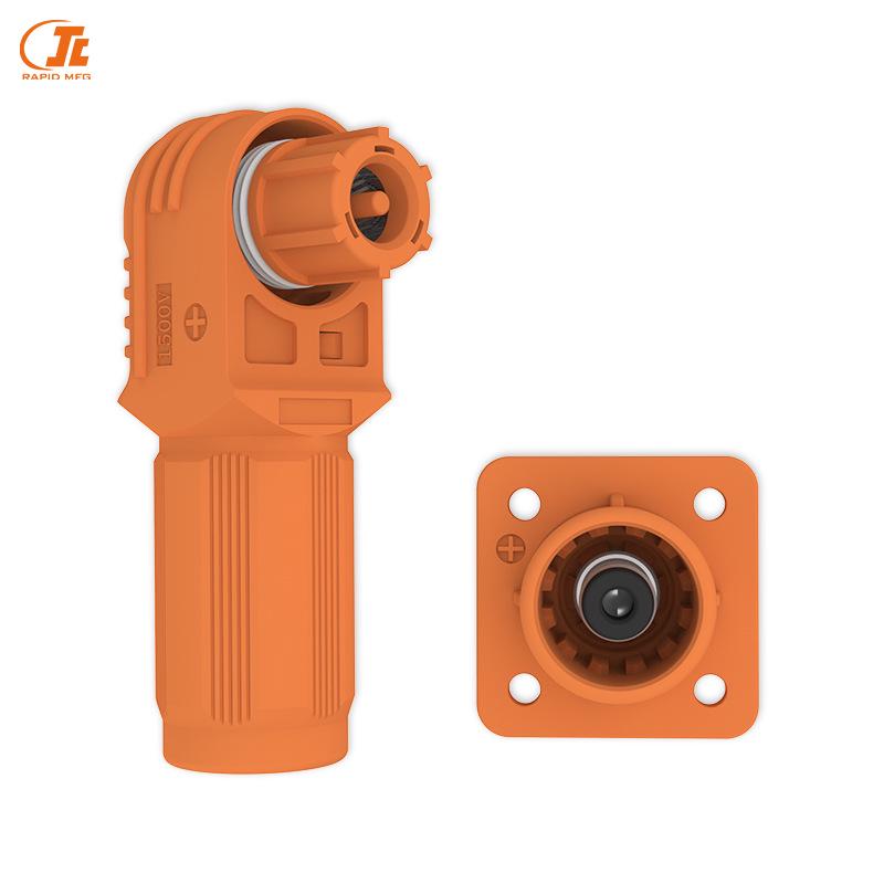 High Voltage Waterproof Energy Storage Quick Connect Terminal (200A/250A/300A) Single Core Elbow Connector