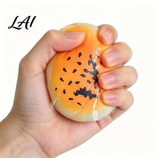 Bun Shaped Stress Ball Simulated Shape Squeeze Toy Slow Rising Dumpling Sensory Pinch Fidget Relief Relaxation Decompression Tool