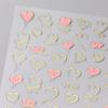 Наклейки для ногтей в виде сердечек 3D красные розовые золотые наклейки для дизайна ногтей с любовью клейкие наклейки для ногтей на День святого Валентина слайдер для маникюра