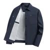2025 Spring/Autumn Men's Long-Sleeve Lapel Casual Jacket for Middle-Aged