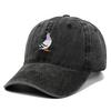Unisex Embroidered Pigeon Baseball Cap Sunscreen Washed Outdoor Sports Hat for Men Women Casual