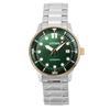 Stainless Steel Green Dial Automatic NJ0196-80X 100M Men's Watch